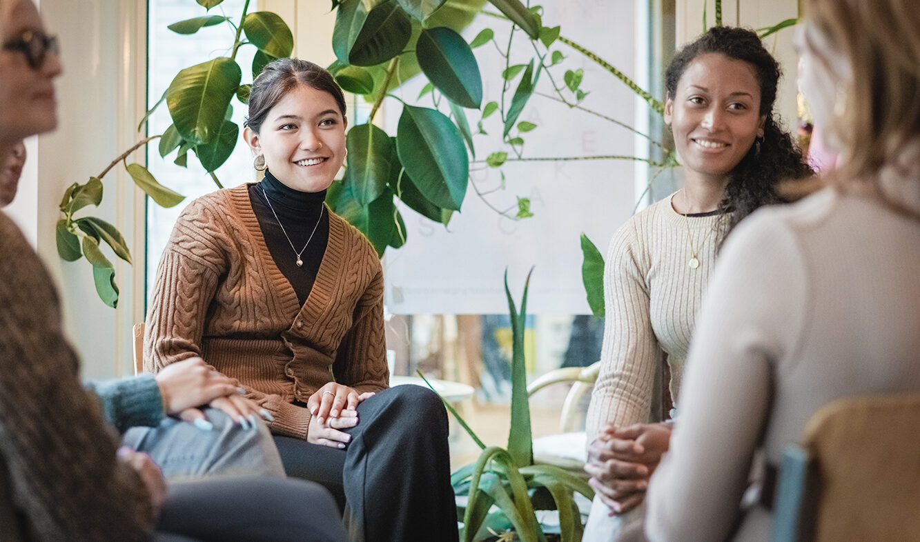 Image of women meeting at CCM's Women's Center