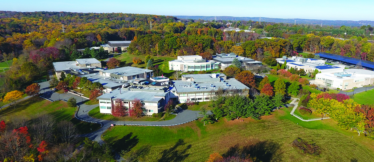 Aerial photo of the CCM campus