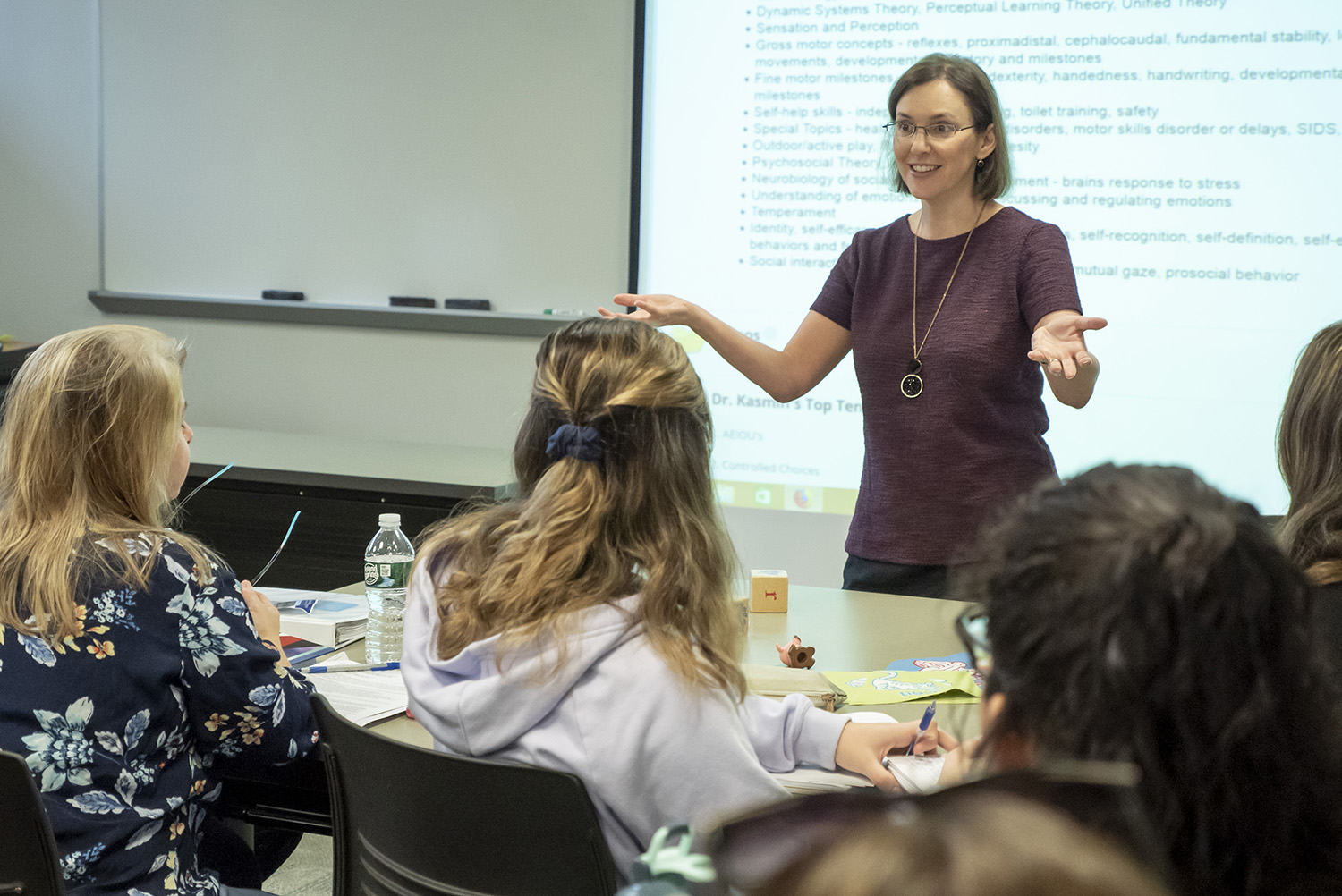 Image of faculty member presenting to class