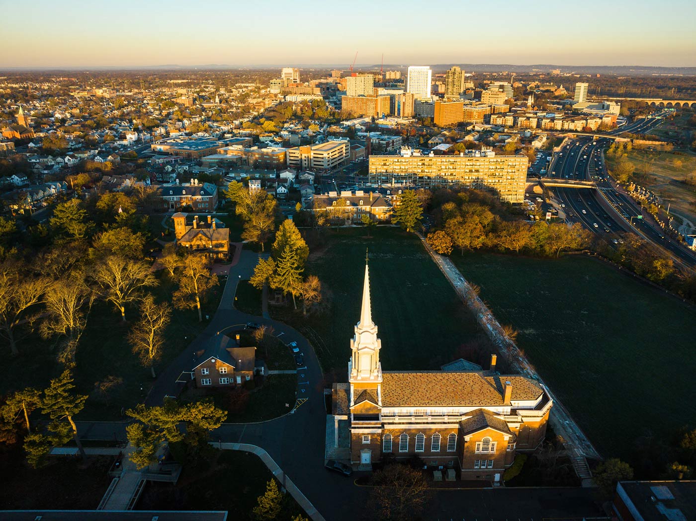 Aerial photo of New Brunswick, NJ