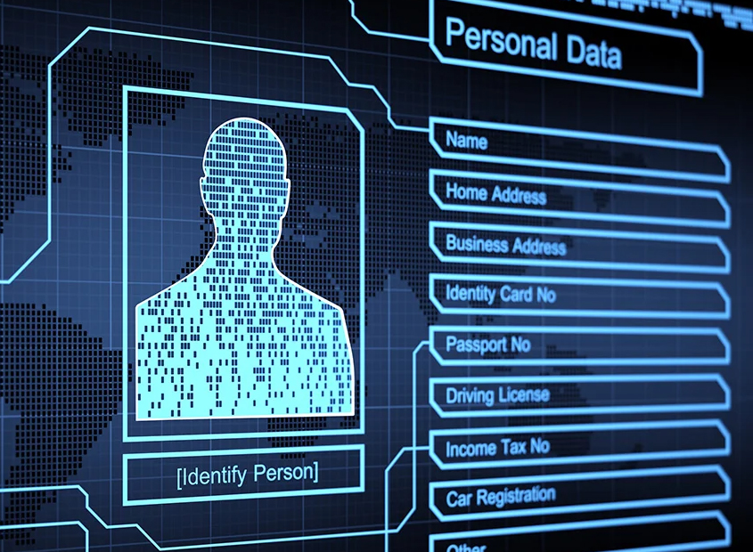 Graphic of digital personal information