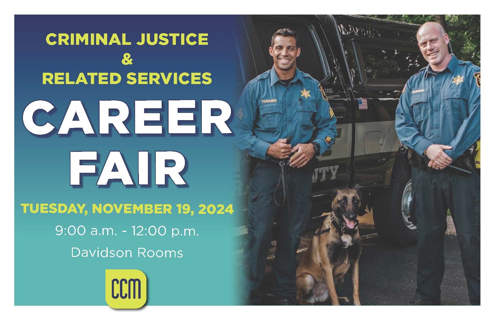 CCM to Host Career Fair Focused on Criminal Justice Field