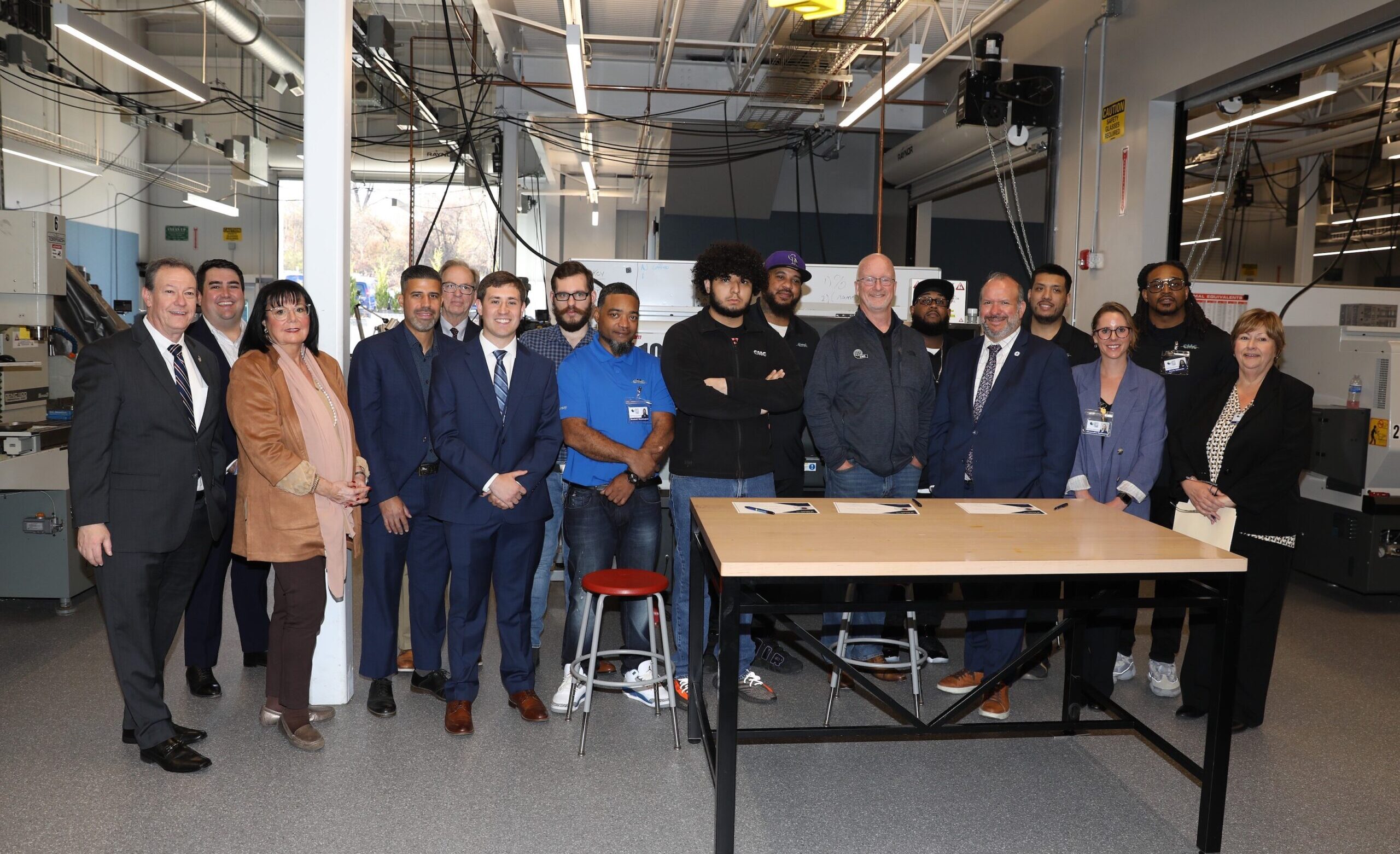 County College of Morris Celebrates New Apprenticeship Program in Advanced Manufacturing and New Triad Partnership 
