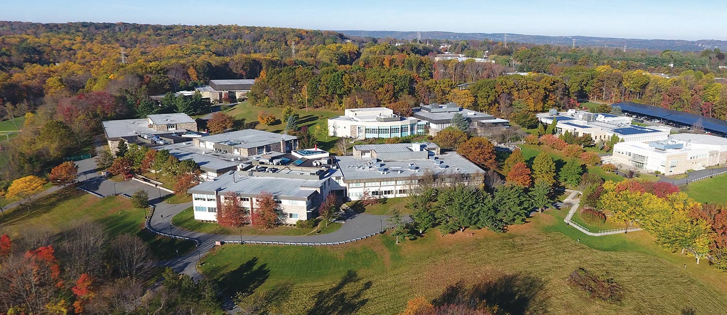 Aerial photo of the CCM campus