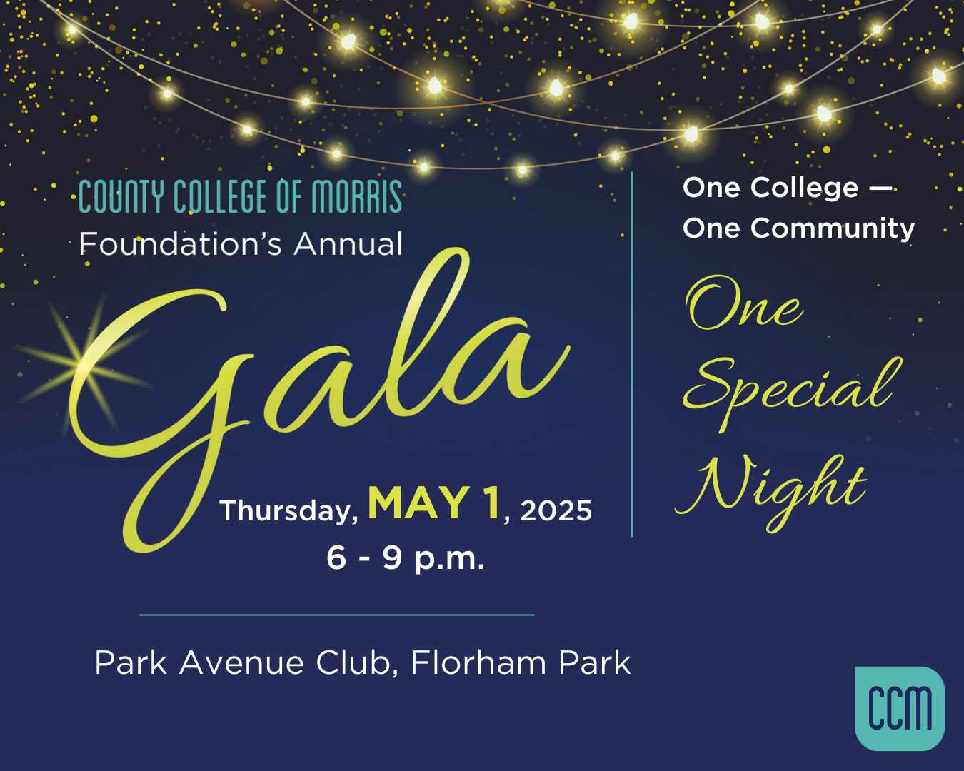 CCM Foundation to Hold Annual Gala on May 1 