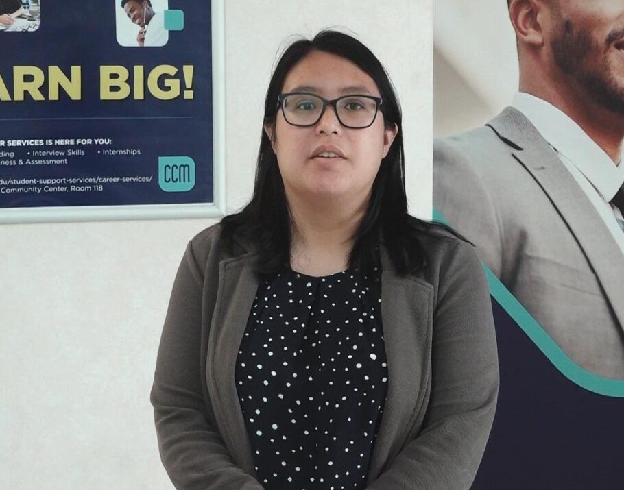Career Services counselor explaining options