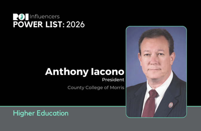 ROI-NJ Recognizes CCM President Anthony J. Iacono as “Influencers: Power List 2026 — Higher Education” for Seventh Consecutive Year 