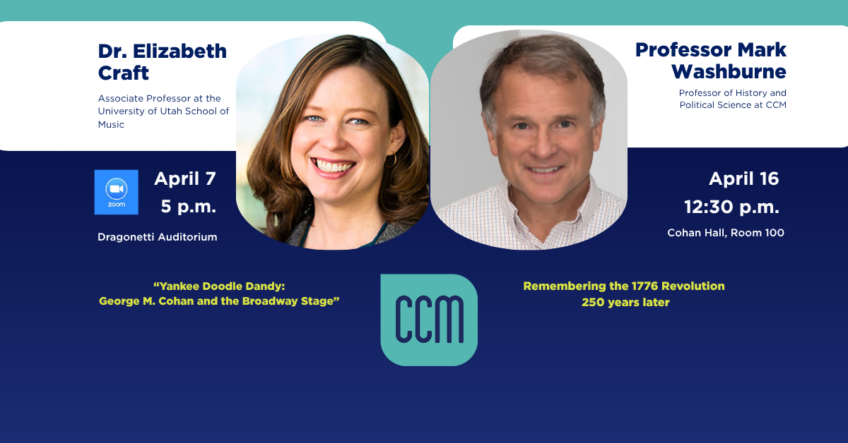 CCM to Host Author Presentations with a Preview of Spring Musical “Yankee Doodle Dandy”