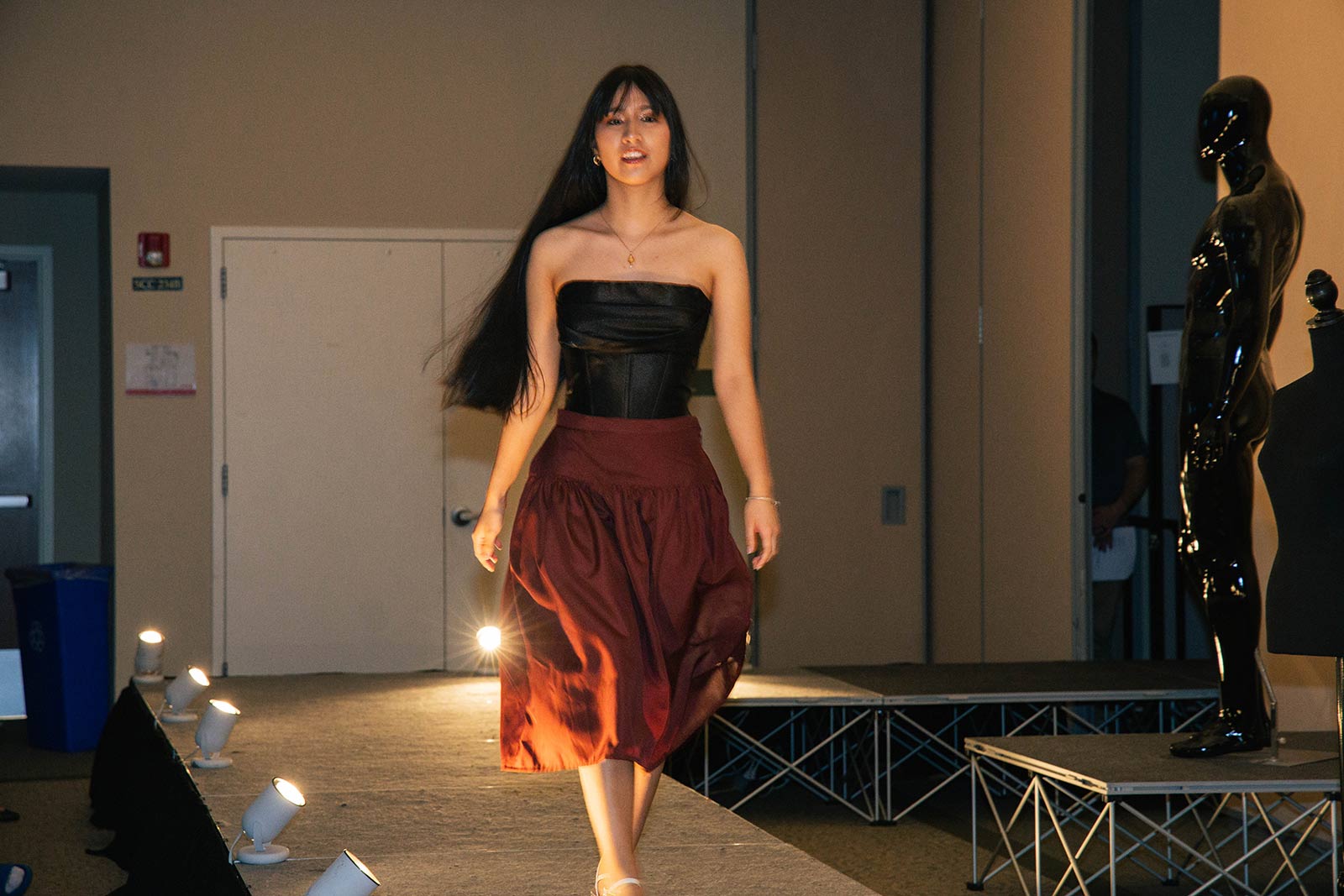 Model on the runway at the CCM Fashion Show