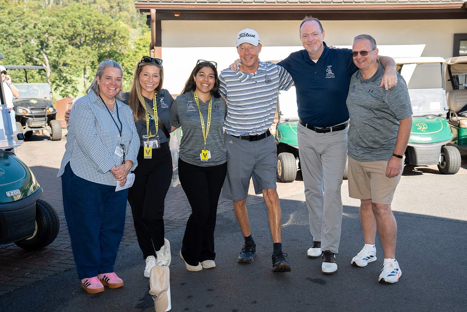 Team of golfers
