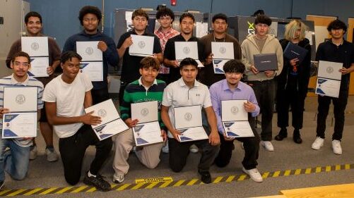 Morristown H.S. Seniors Complete AIMTec Program at CCM