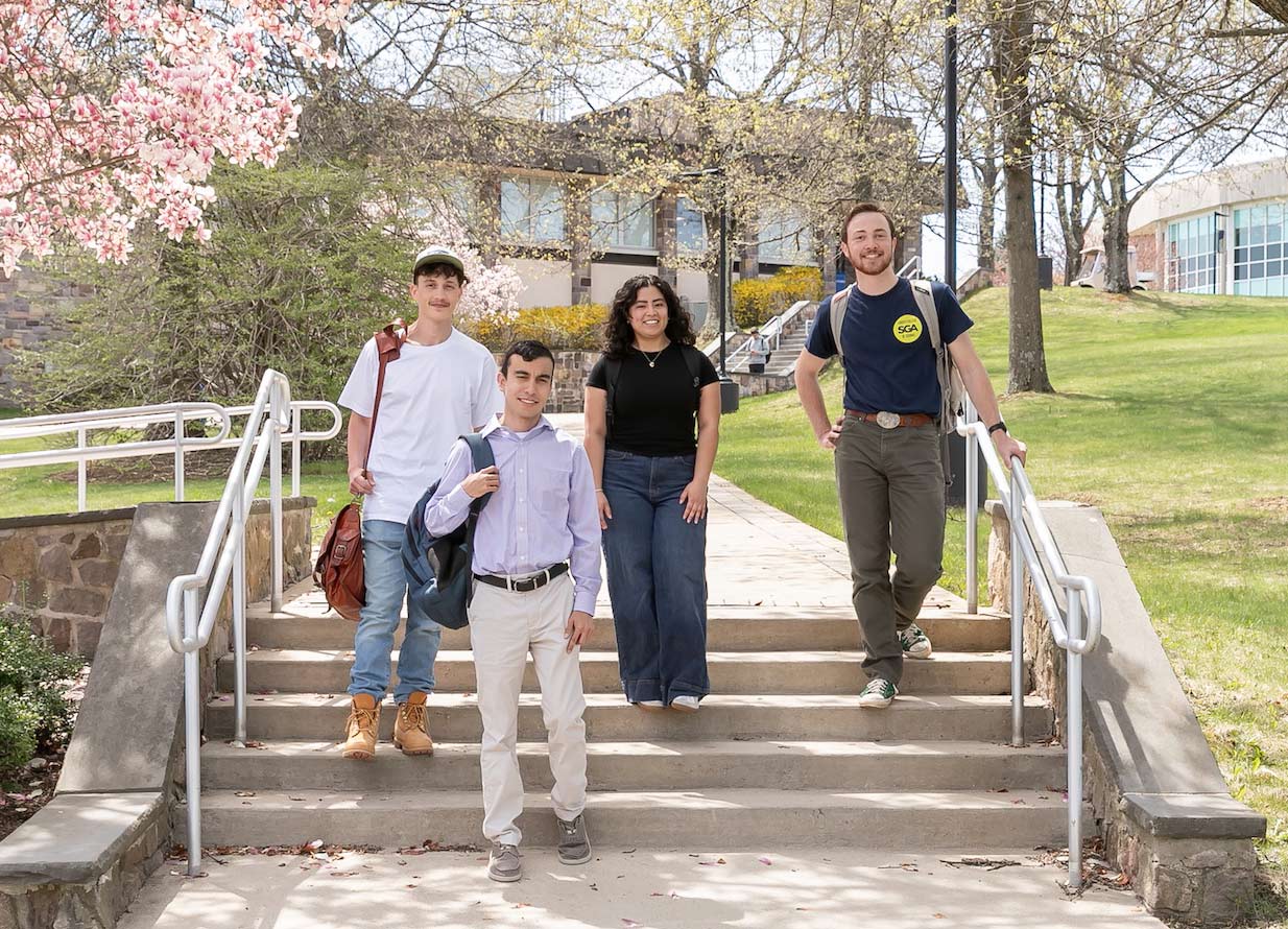 Students on campus